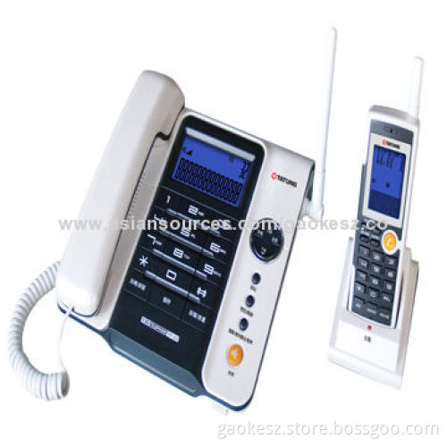 Press any button of handset to talk when a call comes MHZ wireless phones